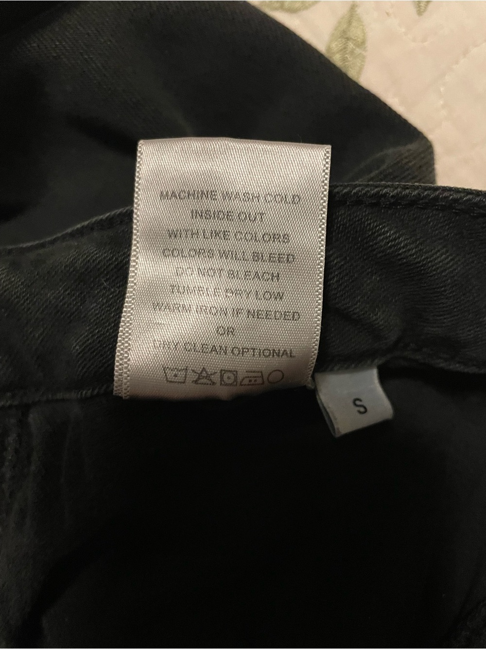 Zenana High Rise Wide Leg Raw Hem Black Jeans Size S - Picture 5 of 5